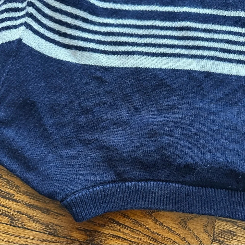 Halogen Navy White Striped Crewneck Sweater Women’s S